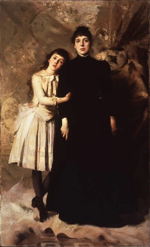 Ritratto di Maria Gallavresi con la madre - Accademia Carrara, Bergamo
